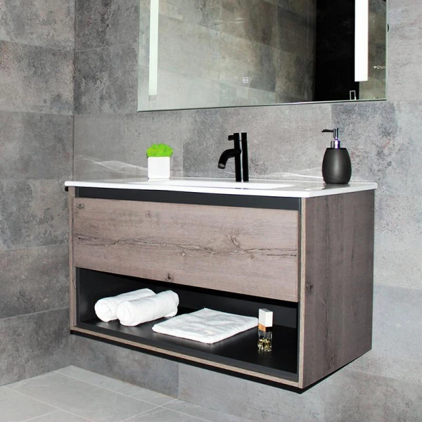 Тумба з раковиною REXON Roble RX199A/090 Dracula Oak 19990D - фото 7