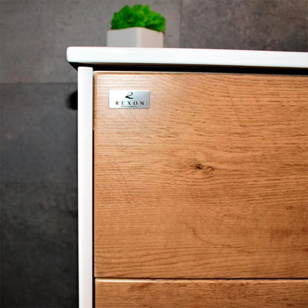 Тумба з раковиною REXON Reina RX95/100 Glossy White/Mo 19510M - фото 1