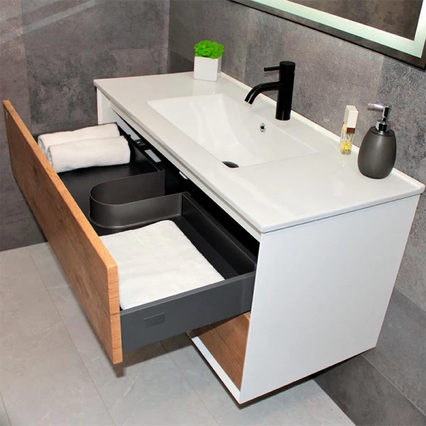 Тумба з раковиною REXON Reina RX95/100 Glossy White/Mo 19510M - фото 6