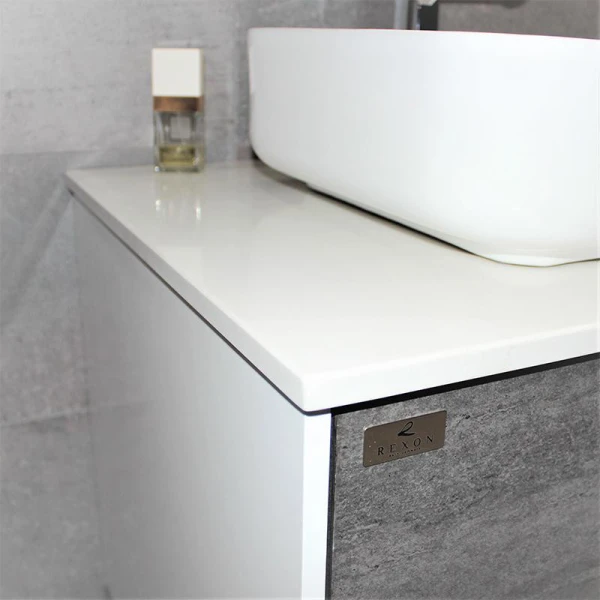 Тумба з раковиною REXON Ombra RX99ES/100 Glossy White/Concrete Grey - фото 5