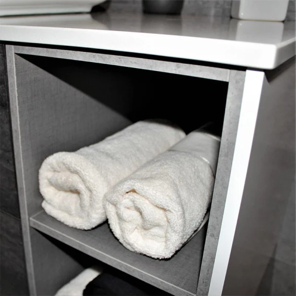 Тумба з раковиною REXON Ombra RX99ES/100 Glossy White/Concrete Grey - фото 6