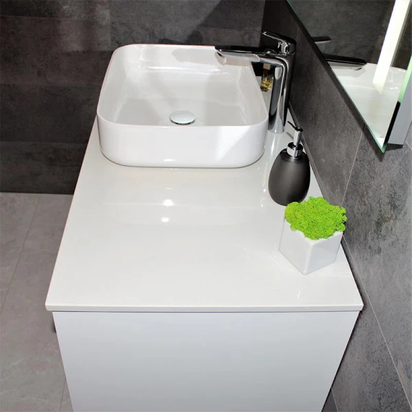 Тумба з раковиною REXON Ombra RX99ES/100 Glossy White/Concrete Grey - фото 8
