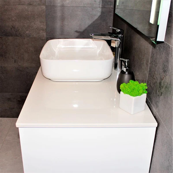 Тумба з раковиною REXON Ombra RX99CG/100 Glossy White/Espresso - фото 5