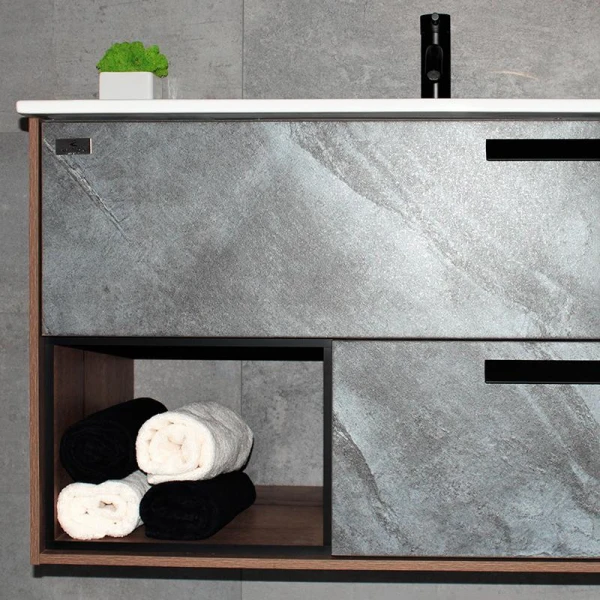 Тумба із раковиною REXON Marmo RX37A/100 Mica& Charlie Oak 13710M - фото 4