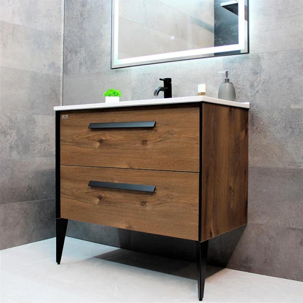 Тумба із раковиною REXON Madera RX41CO/090 Crarmel Oak 14190C - фото 1