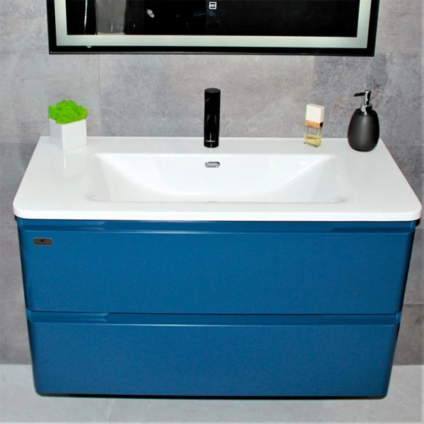Тумба з раковиною REXON Camelia RX195NB/100 Navy Blue 19510N - фото 6