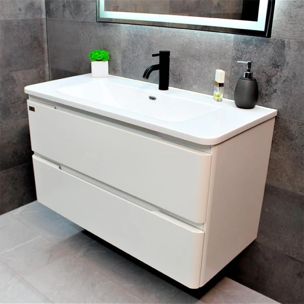 Тумба з раковиною REXON Camelia RX195MW/100 Matt White 19510W - фото 2