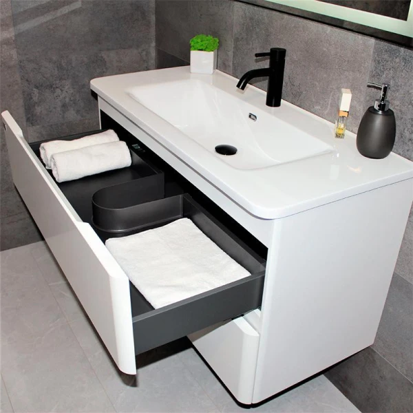 Тумба з раковиною REXON Camelia RX195MW/100 Matt White 19510W - фото 6