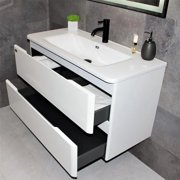 Тумба з раковиною REXON Camelia RX195MW/100 Matt White 19510W - фото 9