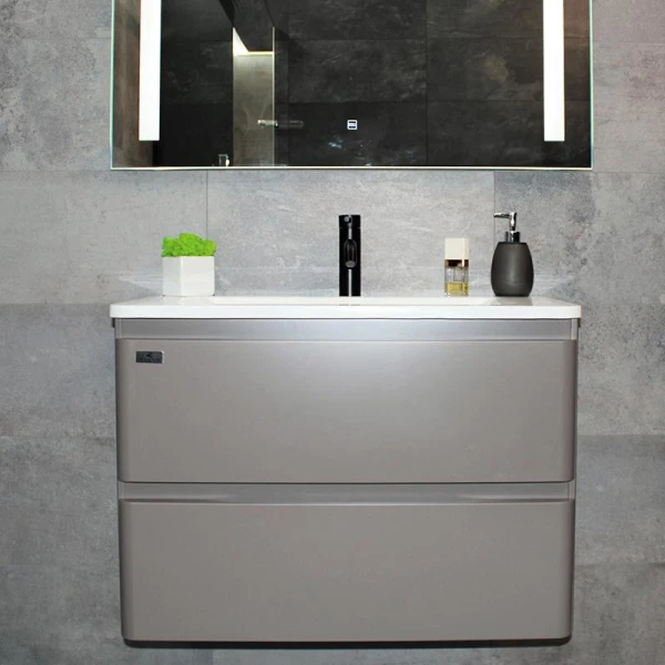 Тумба з раковиною REXON Camelia RX195DG/100 Dark Grey 19510D - фото 9