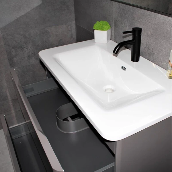 Тумба з раковиною REXON Camelia RX195DG/080 Dark Grey 19580D - фото 8