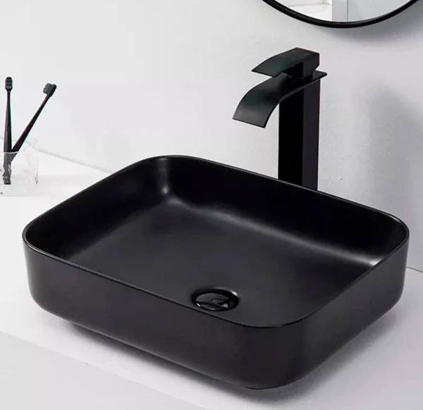 Умивальник накладний DUSEL CUBIS 500251В 500*390*130мм - фото 3