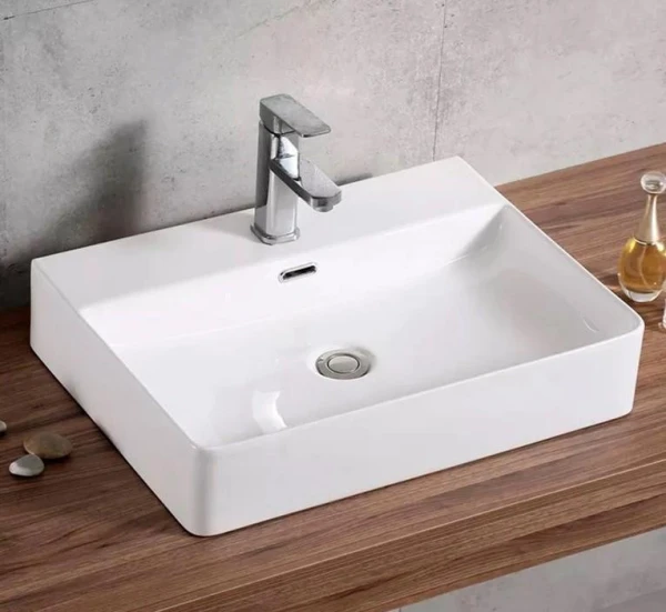 Умивальник накладний DUSEL SELENA 505581W 505*425*125мм - фото 3