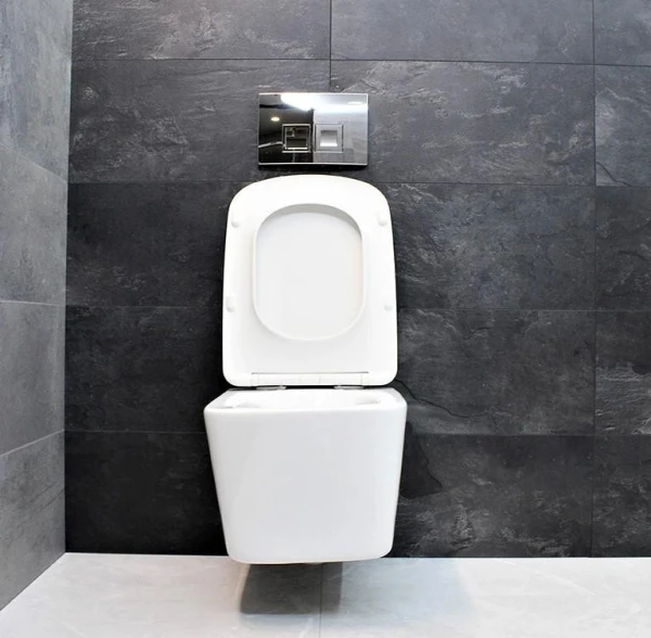 Підвісний безободковый унітаз DUSEL BYRON без бачка DWHT10202130 з сидінням Soft Close дюропластів - фото 3