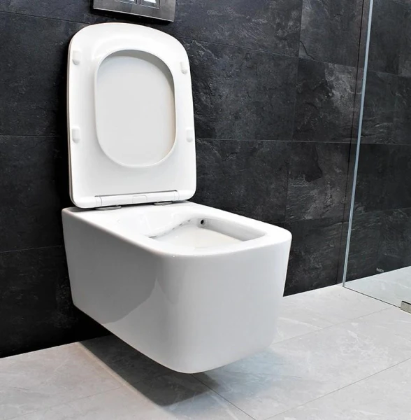 Підвісний безободковый унітаз DUSEL BYRON без бачка DWHT10202130 з сидінням Soft Close дюропластів - фото 5