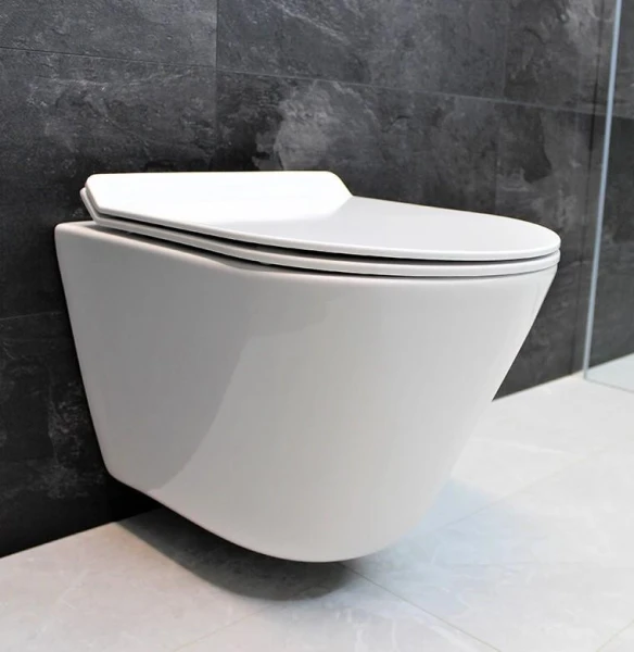 Унітаз безободковый підвісний DUSEL TERI без бачка DWHT10202330 з сидінням Soft Close дюропластів 823301 - фото 2
