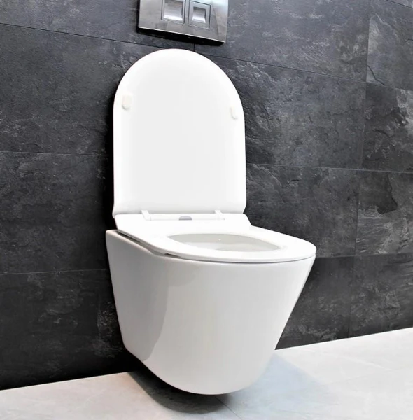 Унітаз безободковый підвісний DUSEL TERI без бачка DWHT10202330 з сидінням Soft Close дюропластів 823301 - фото 12