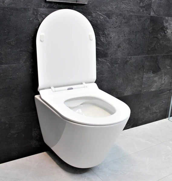 Унітаз безободковый підвісний DUSEL TERI без бачка DWHT10202330 з сидінням Soft Close дюропластів 823301 - фото 13
