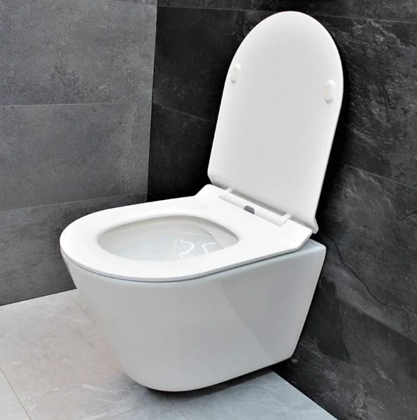 Унітаз безободковый підвісний DUSEL TERI без бачка DWHT10202330 з сидінням Soft Close дюропластів 823301 - фото 3