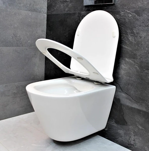 Унітаз безободковый підвісний DUSEL TERI без бачка DWHT10202330 з сидінням Soft Close дюропластів 823301 - фото 4