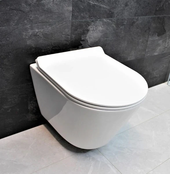 Унітаз безободковый підвісний DUSEL TERI без бачка DWHT10202330 з сидінням Soft Close дюропластів 823301 - фото 8