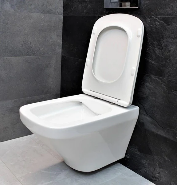 Унітаз безободковый підвісний DUSEL LEXI без бачка DWHT10201330 з сидінням Soft Close дюропластів, 813301 - фото 8