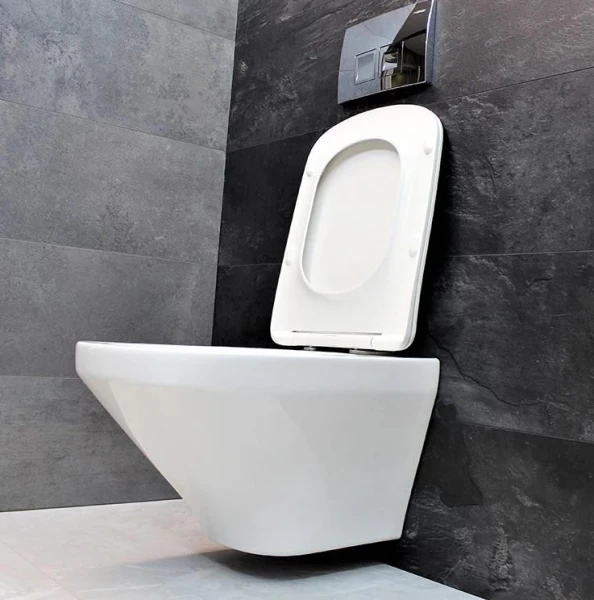 Унітаз безободковый підвісний DUSEL LEXI без бачка DWHT10201330 з сидінням Soft Close дюропластів, 813301 - фото 9