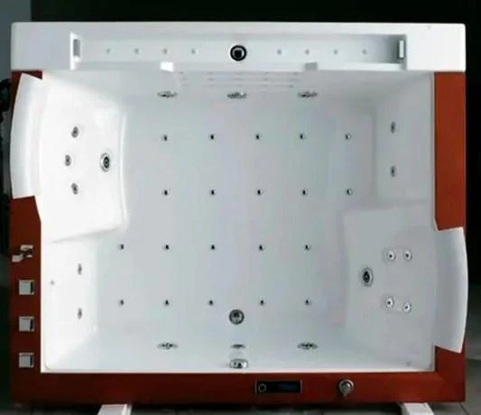 Вбудована гідромасажна ванна Golston G-U2606A для двох, 1900х1580х770 мм