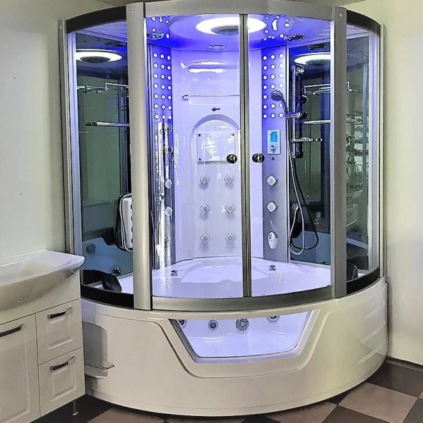 Гідромасажний бокс з парогенератором 145*145*223 см GOLSTON G-U2212 - фото 0