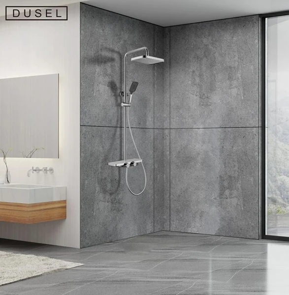 Душова система DUSEL BRONX Thermostatic Chrome - фото 1