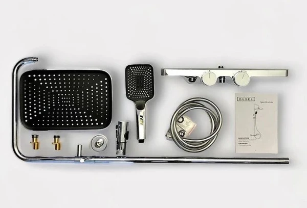 Душова система DUSEL BRONX Thermostatic Chrome - фото 3