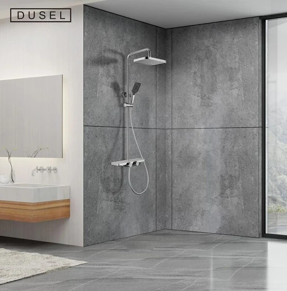 Душова система DUSEL BRONX Thermostatic Chrome - фото 0