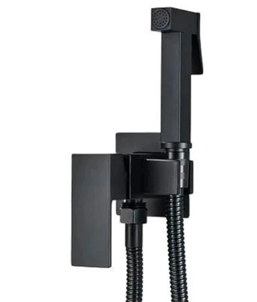 Набір для гігієнічного душу із змішувачем DUSEL GANI Black - фото 0