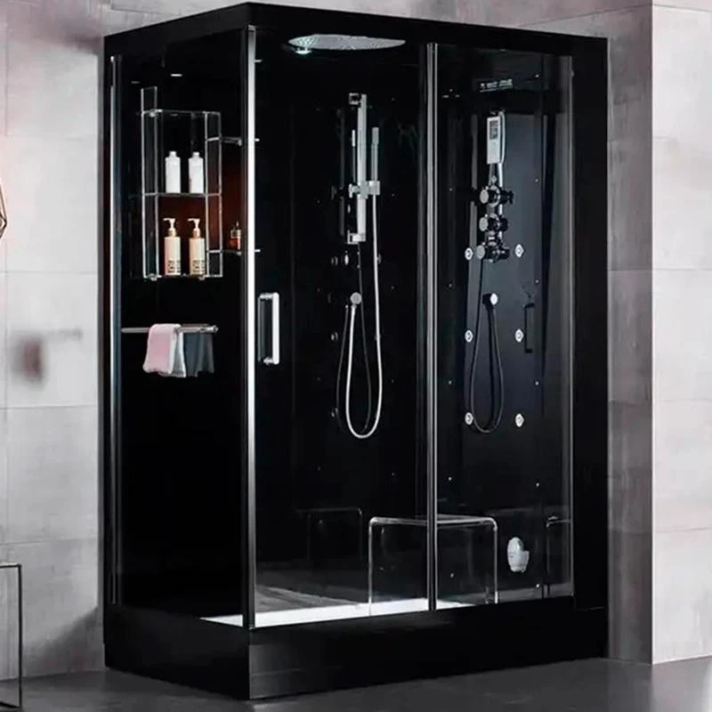Гідромасажний бокс GOLSTON G-U692BB чорний 120х85х223 R