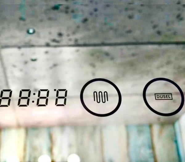 Дзеркало Dusel DE-M3031 75x100 з годинником і Bluetooth - фото 1