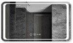 Дзеркало Dusel DE-M3031 75x100 з годинником і Bluetooth