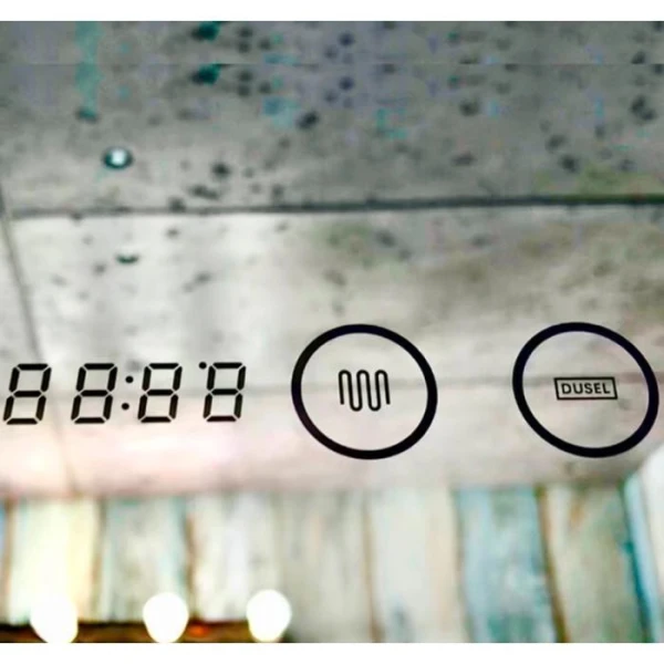 Дзеркало DUSEL LED DE-M0065D Silver 120смх75см, підігрів+ годинник/темп - фото 5