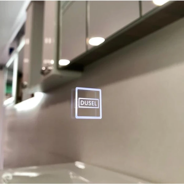 Дзеркало DUSEL LED DE-M0065D Silver 100смх75см, сенсорне включення + підігрів - фото 1