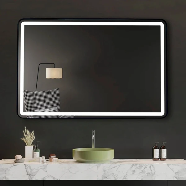 Зеркало DUSEL LED DE-M0065D Silver 90смх70см сенсорное включение+подогрев - фото 6
