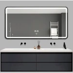 Зеркало DUSEL LED DE-M0065D Silver 90смх70см сенсорное включение+подогрев