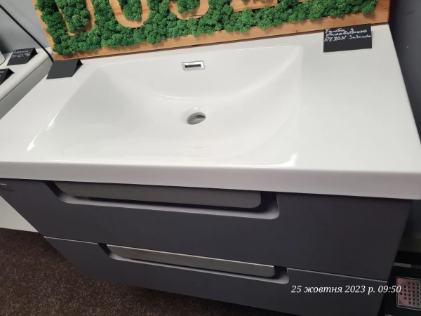Тумба с раковиной REXON Salendo RX137SG/080 Silk Grey 13780S Уценка - фото 3