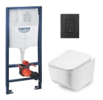 Комплект GROHE Rapid SL + унітаз DUSEL LUNAR + панель EVEN, 38772001