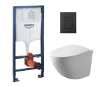 Инсталляция GROHE Rapid SL 38772001+ Унитаз подвесной DUSEL SENTIA + Сидение + Панель смыва Grohe
