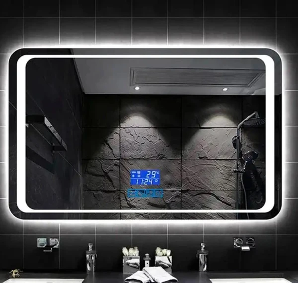 Дзеркало DUSEL LED DE-M3031 100смх75см, підігрів+ годинник/темп+Bluetooth - фото 6