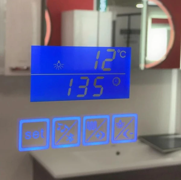 Дзеркало DUSEL LED DE-M3031 100смх75см, підігрів+ годинник/темп+Bluetooth - фото 10