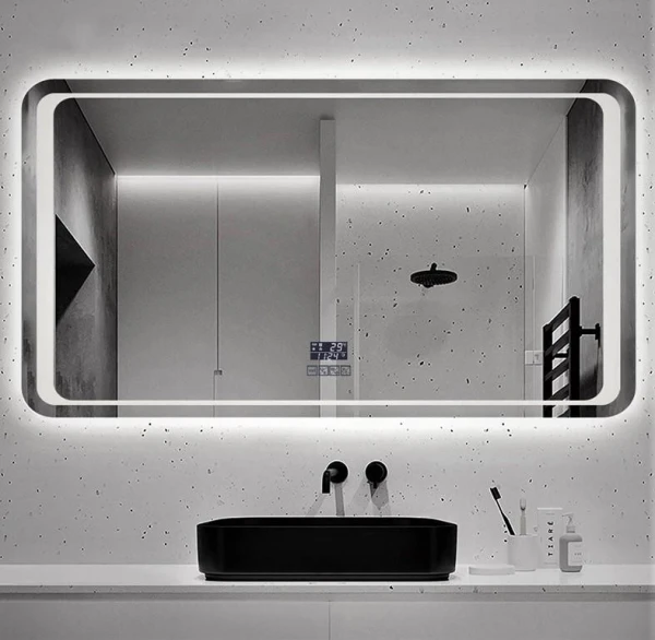 Дзеркало DUSEL LED DE-M3031 100смх75см, підігрів+ годинник/темп+Bluetooth - фото 0