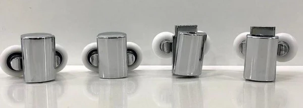 Комплект роликів DUSEL для душових кабін Chrome, корпус нержавіюча сталь (8 шт) 106888 - фото 2