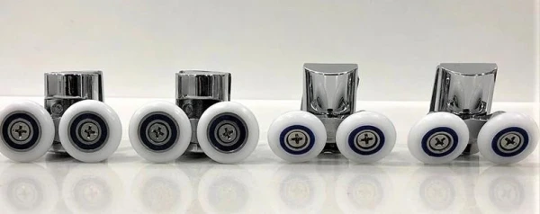 Комплект роликів DUSEL для душових кабін Chrome, корпус нержавіюча сталь (8 шт) 106888 - фото 6