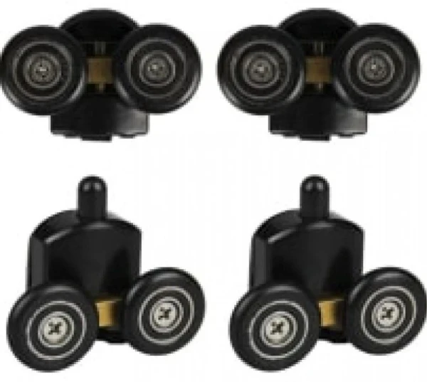 Комплект роликів DUSEL для душових кабін Black Matt (8 шт) - фото 0