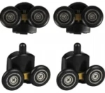 Комплект роликів DUSEL для душових кабін Black Matt (8 шт)